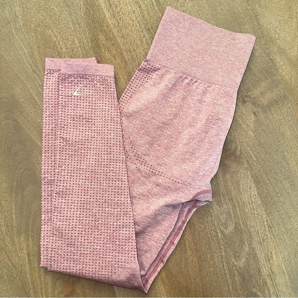 Dusty Pink Gymshark leggings size m energy + seamless - Picture 7 of 8